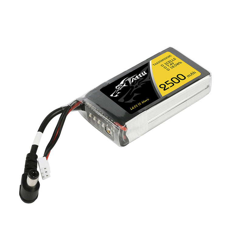 Tattu 2500mAh 2S1P Fatshark Goggles Lipo Battery Pack With DC5.5mm Plug Tattu 2500mAh 2S1P Fatshark Goggles Lipo Battery Pack With DC5.5mm Plug